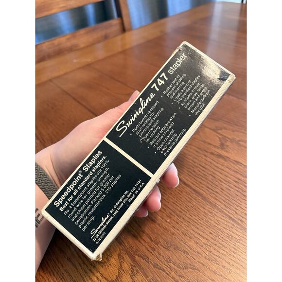 Vintage Swingline 747 Desk Stapler Gray Made In USA in Original Box - Picture 7 of 7